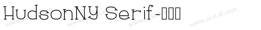 HudsonNY Serif字体转换